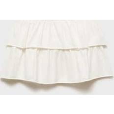 White Skirts Mango Ruffled Mini-Skirt - Off White