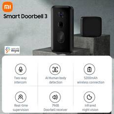 Smart Doorbell 3 Home Wireless Security Camera 2K Ultra-clear Infrared Night Vision