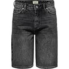 Only ONLSONNY Långa Jeansshorts För Kvinnor - Tvättad Svart