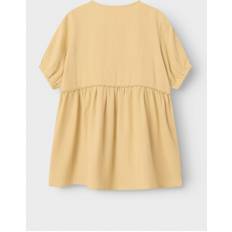 Viskose Kjoler Børnetøj Name It Kjole Nmfdamla SS Loose Dress - Taos Taupe