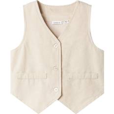 Beige Veste Name It Regular Fit Vest - Beige