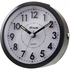Alarm Clocks Ravel Black Round Tilt Alarm Clock RC029.3