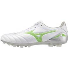 Mizuno Morelia Neo IV Pro AG Frontier Hvid Neongrøn Grå