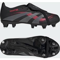 Soft ground adidas Predator League Fold-Over Tongue Soft Ground Boots - Core Black/Grey Four/Lucid Red