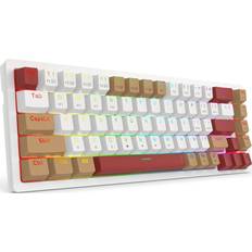 Redragon Tangentbord Redragon Klawiatura K677WLR Pro Rammus Brown Switch K677WLR-RGB-PRO