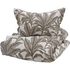 Halvor Bakke Sengesett 200 x 220 cm Dynetrekk Hvit, Beige (220x200cm)