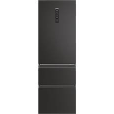 Haier Black Fridge Freezers Haier 3D 60 Series 3 60/40 Total No Frost Fridge Freezer Black