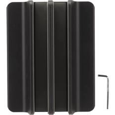 Vertical laptop stand Tyenaza Vertical Laptop Stand Aluminum Alloy Double Dock Black Multifunctional Cooling