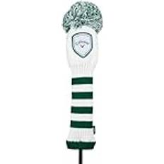 Vita Golftillbehör Callaway Headcover Pom Pom Driver Vit/Grön