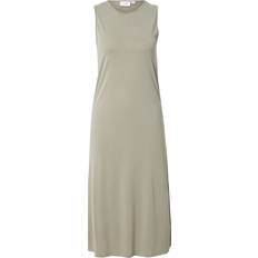 Modal Dresses Vila Sleeveless Midi Dress - Oil Green