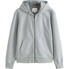 NEXT Signature Soft Touch Modal Zip Through Hoodie - Lysegrå