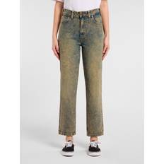 Dam - Gula Jeans Dickies Ellendale Indigoblå Jeans Med Rak Passform - Gulblek Toning