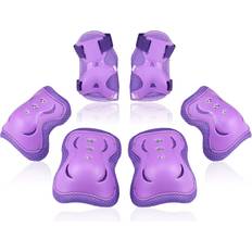 Purple Roller Skating Accessories Bosoner Kids Youth Knee Pad Elbow Pads Guards Protective Gear Set