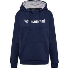 Dame - Turkis Sweatere Hummel Hættetrøje Til Kvinder - Marin/Hvid