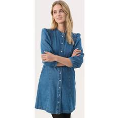 Part Two Polla Denim Shirt Mini Dress - Blue