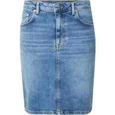 Gant Kjolar Gant Short Denim Skirt - Mid Blue Broken