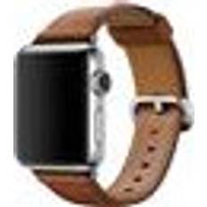 Apple Saddle Brown Leather Classic Buckle Watch Strap 38mm