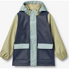 18-24M Regnjackor Barnkläder Wheat Kid's Rainwear Otu Jacket - Blue