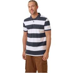 Firefly Pikétröjor Firefly Jacob Stripe Pikétröja - Navy Stripe
