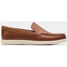 Clarks Herre Loafers Clarks Bratton Loafer Brune Lædersko Fast Blonder Ingen Casual - Brown