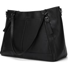 Weekend Bags Elle Leisure Luxe 33L Vegan Leather Weekender Tote Bag - Black