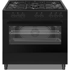 ElectrIQ Cookers ElectrIQ 90cm Single Cavity Dual Fuel Range Cooker Black