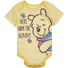 Disney Disney Baby Boys Short Sleeve Winnie The Pooh Bodysuit - Yellow