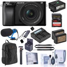 Digital Cameras Sony Alpha A6100 Mirrorless Camera with 16-50mm f/3.5-5.6 Lens and Accessories Kit