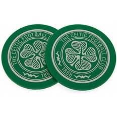 Silicone Coasters Celtic FC Crest Set Pack of 2 Coaster