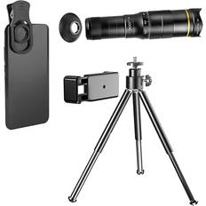 Add-On Lenses Tlily 32X Phone Portable Camera Macro Zoom Lenses for 12 11 Pro Max Fish Eyes Add-On Lens