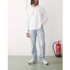 Weekday Space Relaxed Fit Straight Leg Jeans - Light Blue