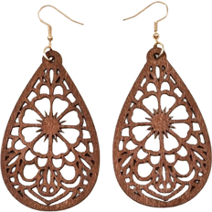 Shein Hollow Out Water Drop Earrings