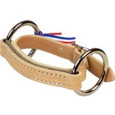 Leather Bits Mouthpiece With 2 Rings For Horse Flat Leather Ronzon Legend Meroth - Beige