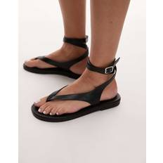 Topshop Jeremiah Toe Thong Sandal - Black