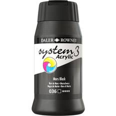 Daler Rowney Original System 3 Acrylic 500ml Bottle Mars Black