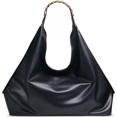 Donna Karan New York Bellmore Extra Large Hobo With Bezel Strap Black/gold