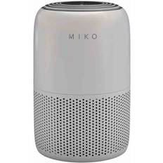 1 inch air filter Miko Air Purifier for Home Allergies Pets hair in Bedroom, Covers Up to 1200 ft, Smart WiFi with 3-in-1 Filter with HEPA sleep mode, Removes Smoke Dust Odors Pollutants, Whisper Quiet, Grey
