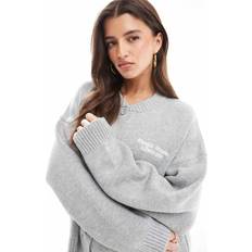 Pull&Bear Knitted Oversized Cardigan - Grey