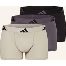 Adidas Grey Men's Underwear adidas Lot de 3 Boxers en Coton - Multicolore