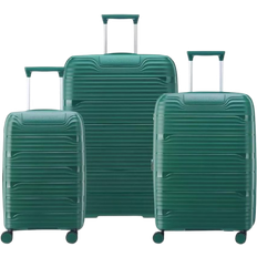 Delsey Resväskeset Delsey Dune Securitech Set 3 Valises Resväskar Grön S M L