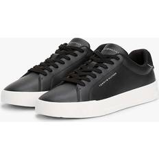Tommy Hilfiger Men Shoes Tommy Hilfiger Pebble Grain Court Trainers - Black