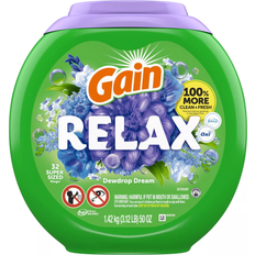 Gain Super Sized Flings Laundry Detergent Pacs 3-in-1 with Febreze and Oxi 32 Count