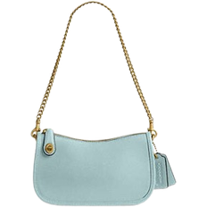 Coach Swinger Bag 20 - Brass/Light Blue