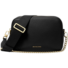 Bryant Medium Pebbled Leather Camera Crossbody Bag - Black