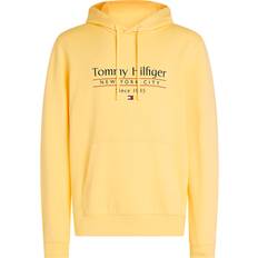 Tommy Hilfiger Yellow Jumpers Tommy Hilfiger Center Stack Hoodie - Yellow