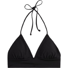 Recycled Materials Bikinis H&M Dame Sort Vattert trekant-bikinitopp