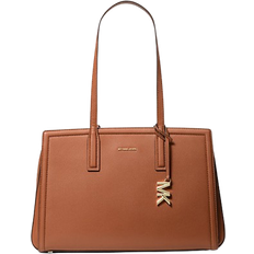 Michael Kors Laila Medium Leather Tote Bag - Luggage