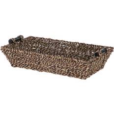 Mainstays Rectangle Brown Seagrass 17.5 x 10 x 4 in Basket 17.5"