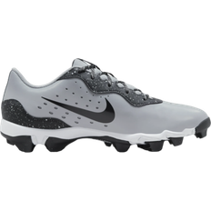 Nike Men Baseball Shoes Nike Alpha Huarache 4 Keystone Wolf Grey White Dark Smoke Grey