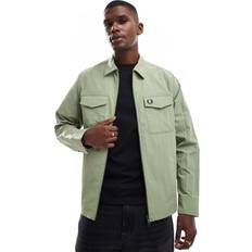 Fred Perry Outerwear Fred Perry Zip Through Overshirt - Green